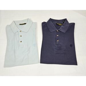 Lot Of 2‎ Vintage Timberland Polo Shirts Mens XL. Embroidered Logo Heavyweight.